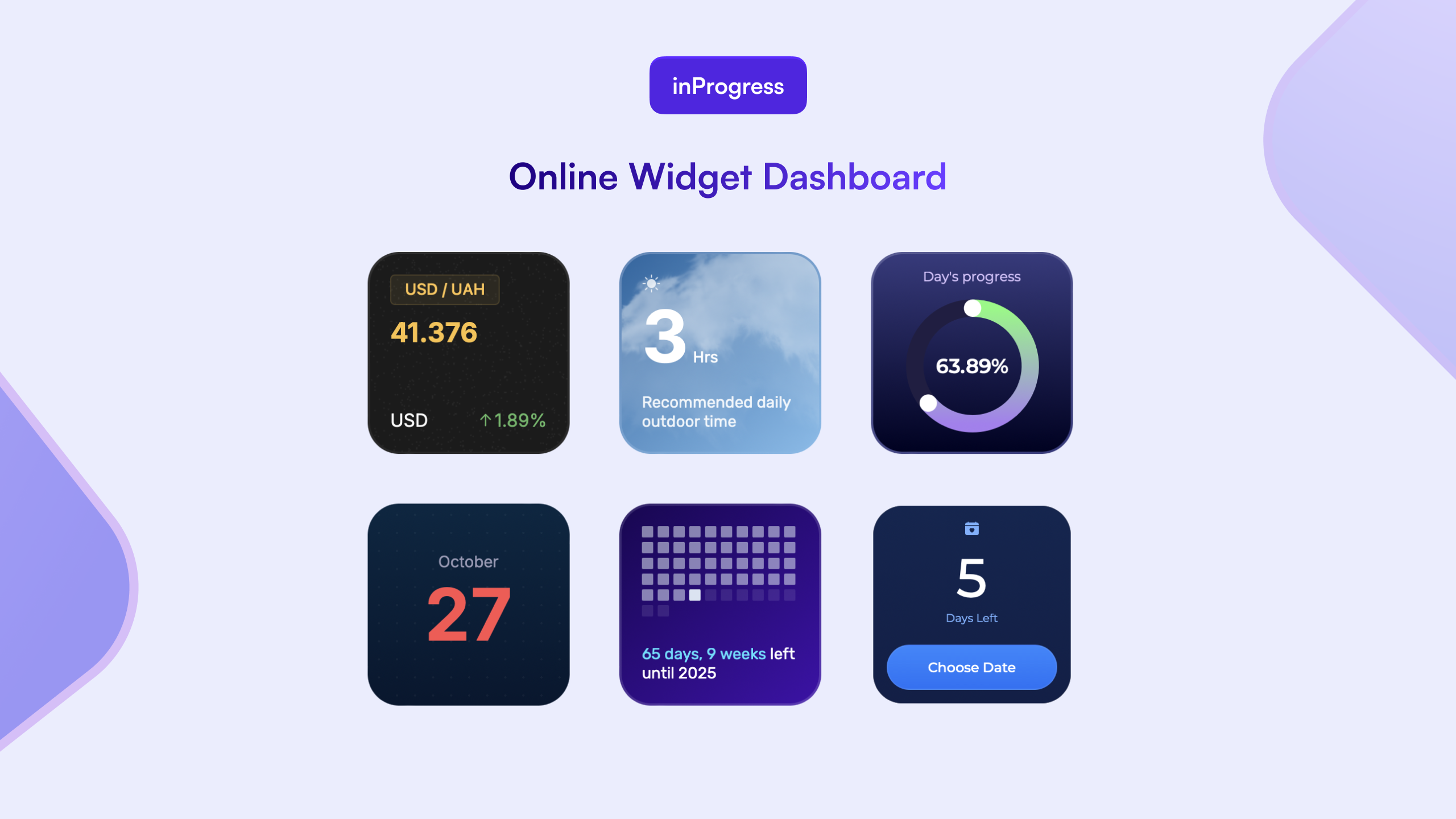 Widget Dashboard Cover